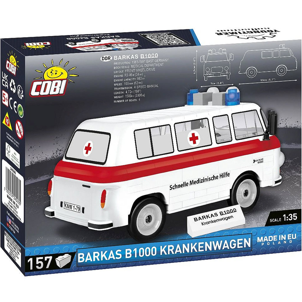 COBI: Barkas B1000 mentőautó építőjáték (24595) kép 3