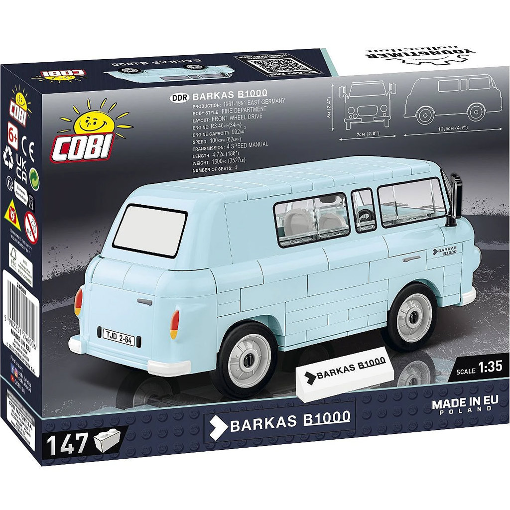 COBI: Barkas B1000 mikrobusz építőjáték (24600) kép 3