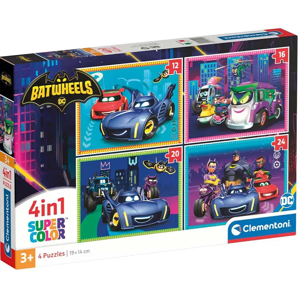 Batwheels 4 az 1-ben Supercolor puzzle - Clementoni