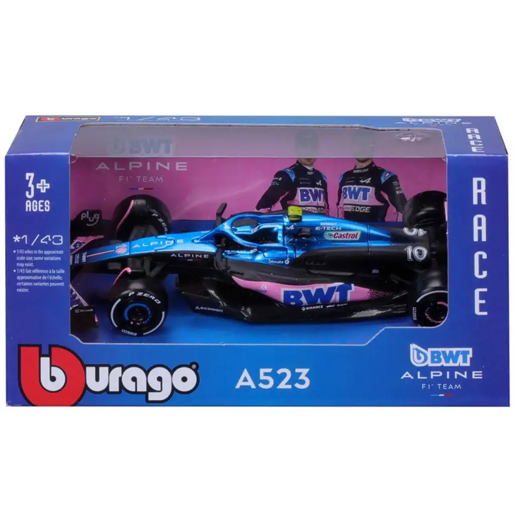 Bburago: Alpine A523 F1 versenyautó fém autómodell 1/43 kép 4