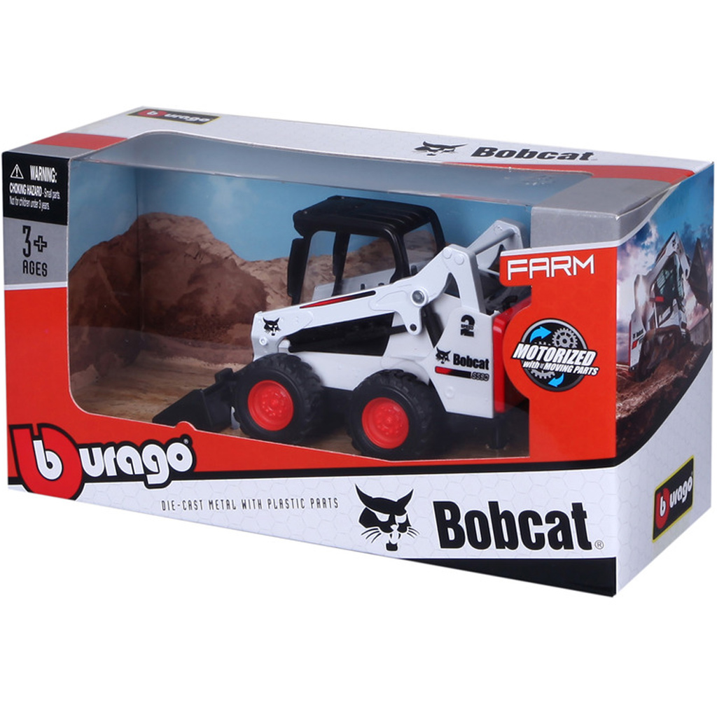 Bburago: Bobcat markolóval - 10cm