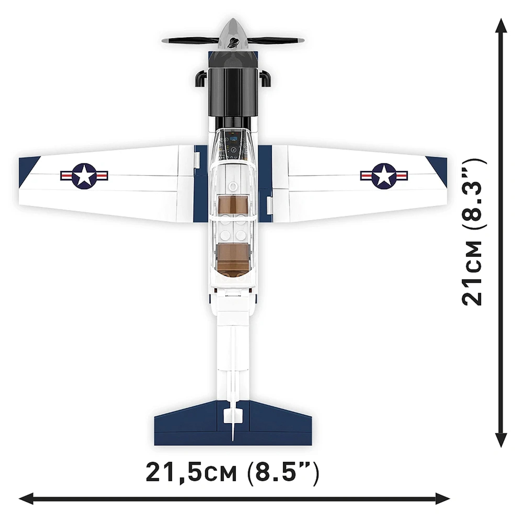 COBI: Beechcraft T-6 Texan II kék-fehér építőjáték (26624) kép 4