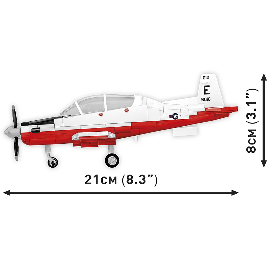 COBI: Beechcraft T-6 Texan II piros-fehér építőjáték (26625) kép 4