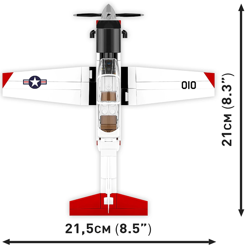 COBI: Beechcraft T-6 Texan II piros-fehér építőjáték (26625) kép 5
