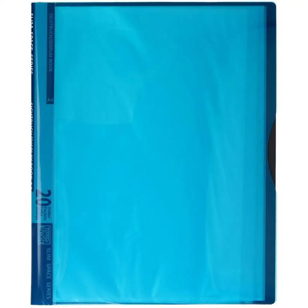 Spirit: Neon kék bemutató mappa 20 zsebes A/4