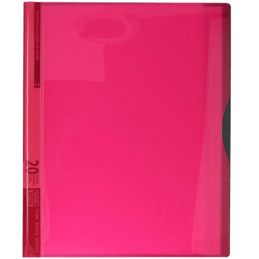 Spirit: Neon piros bemutató mappa 20 zsebes A/4