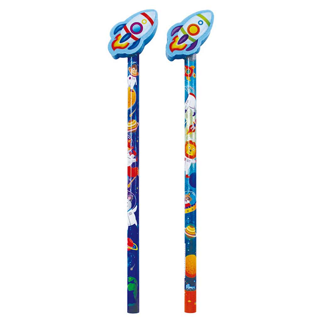 ICO: Bensia grafitceruza űrhajó alakú radírral 1db