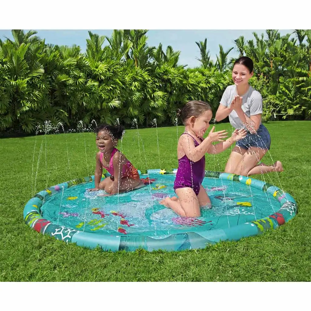 Bestway: Felfújható gyűrűs pancsoló szökőkúttal Ø 165cm kép 2
