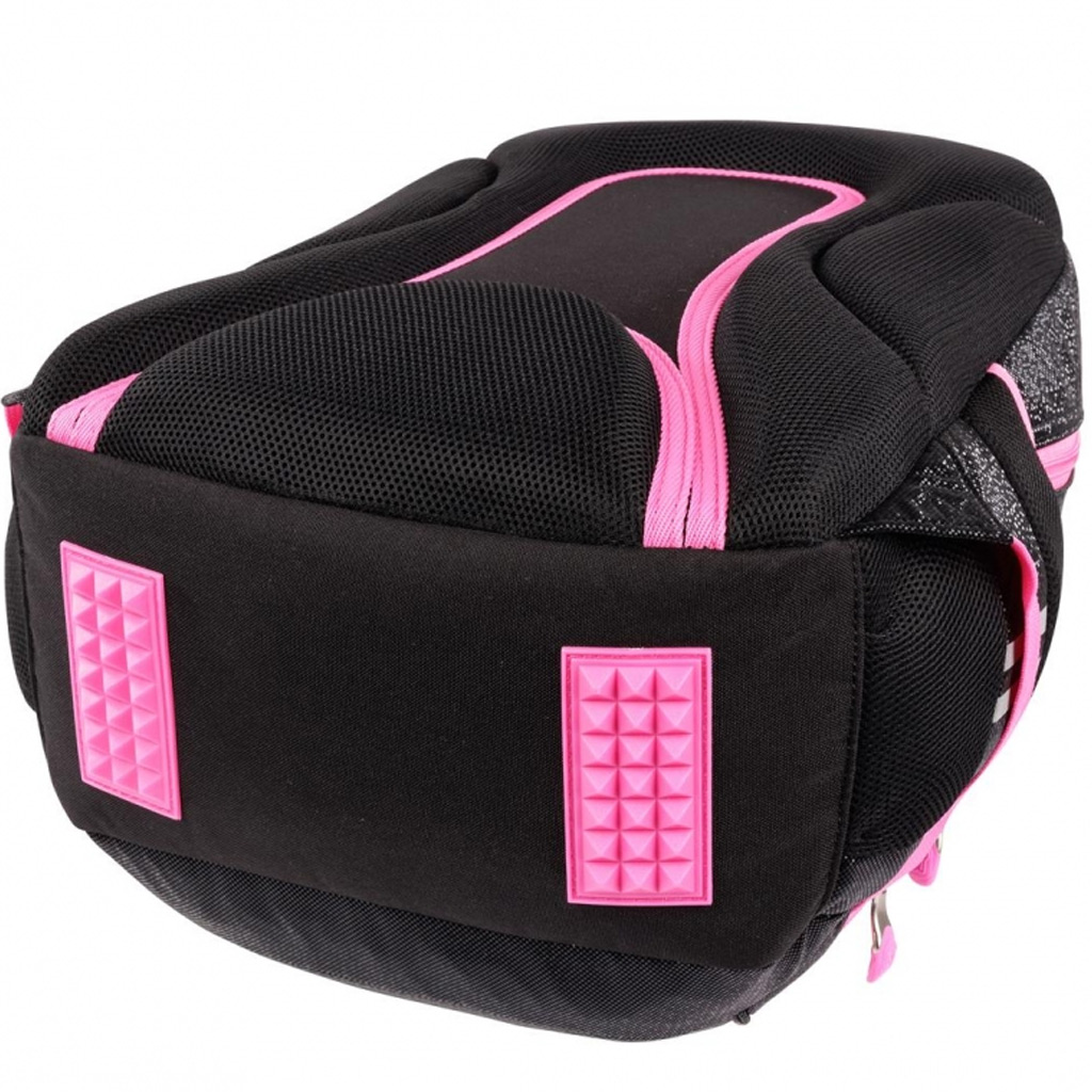 St.Right Black Glitter iskolatáska, hátizsák BP26 39x27x17cm kép 3