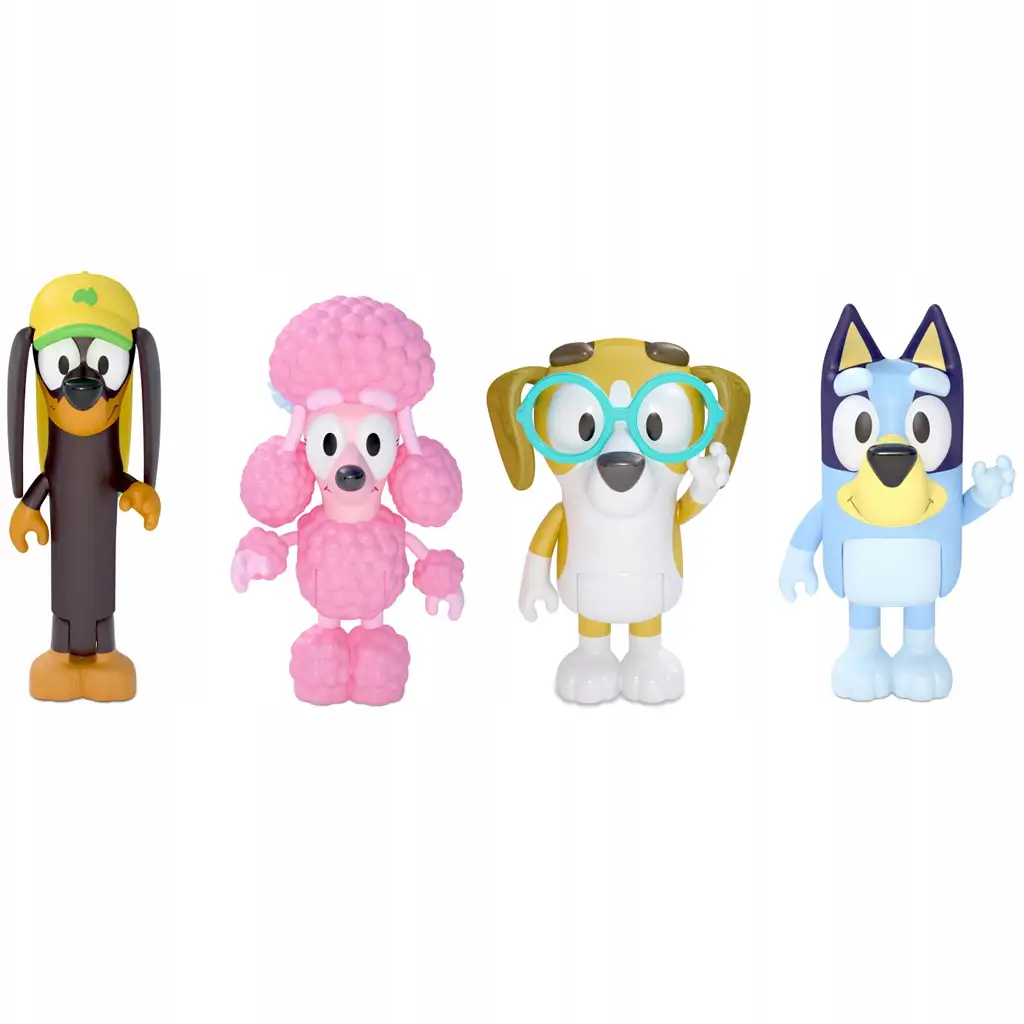 Bluey: Bluey és barátai 4 db-os játékfigura szett kép 2