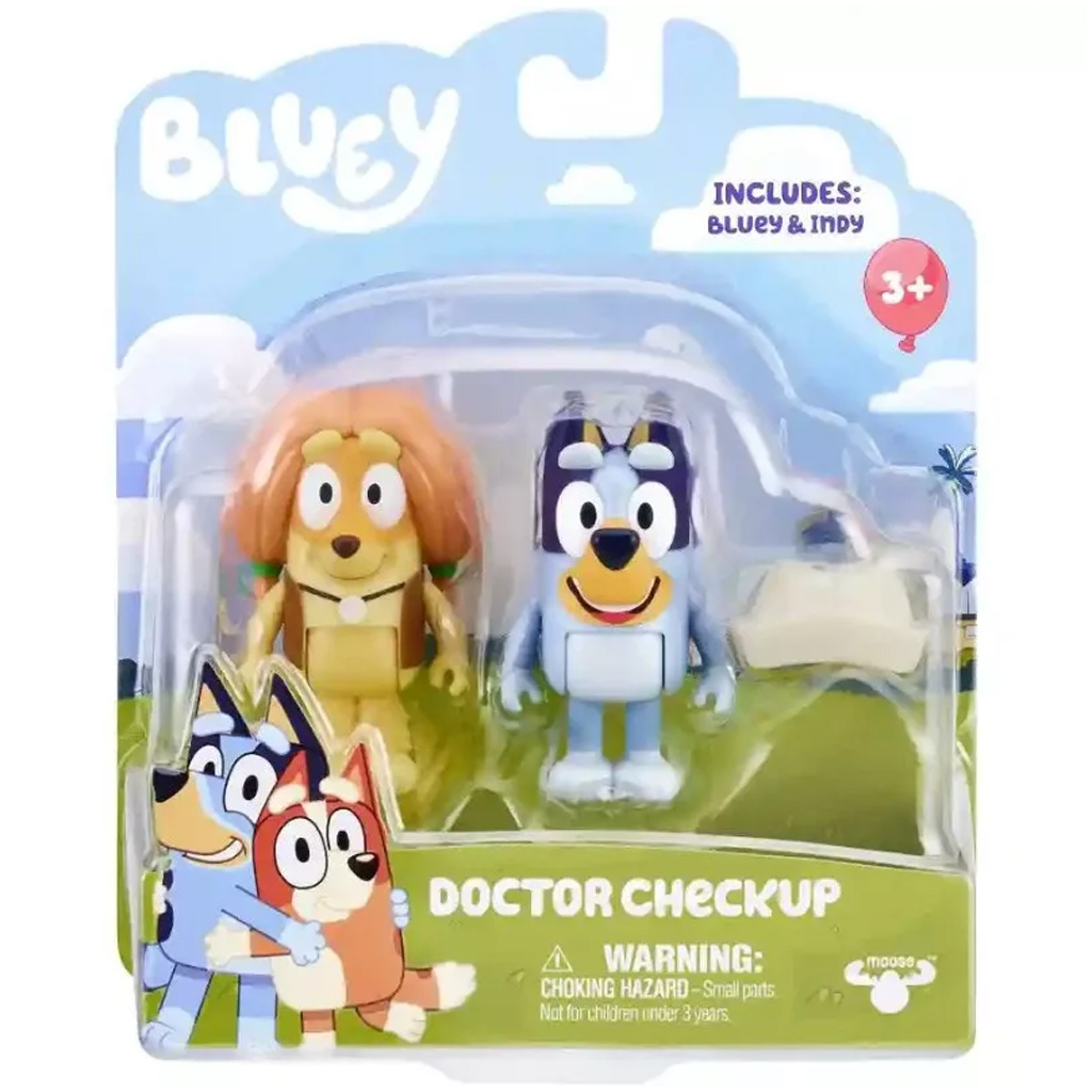 Bluey: Dupla karakter figura csomag - Orvos