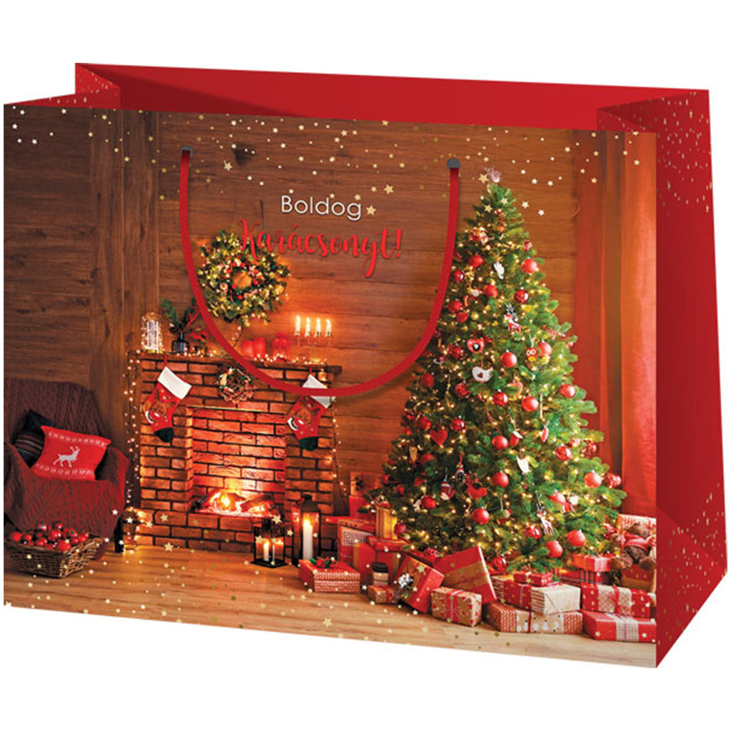 Cardex: Boldog Karácsonyt! ajándéktáska 26x13x33cm