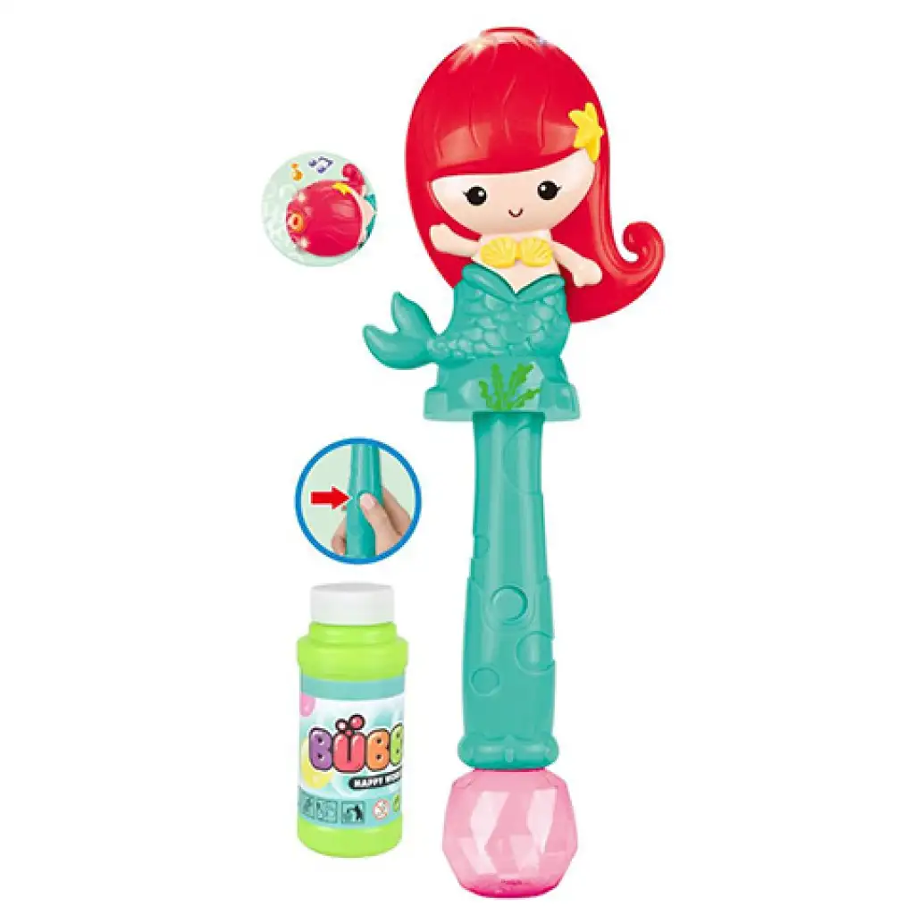 Sellő figurás buborékfújó készlet fény és hang effektekkel kép 2