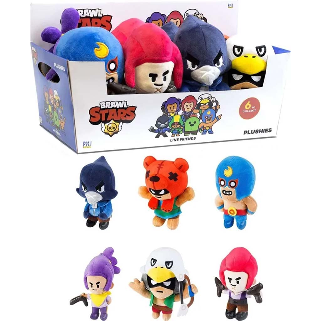 Brawl Stars plüss figura 16,5cm-es többféle