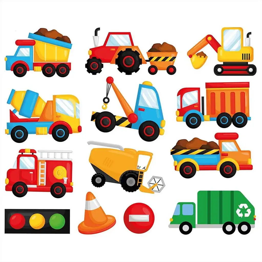 Buddy&Barney: Tapassz a csempére színváltós szett - Munkagépek kép 2