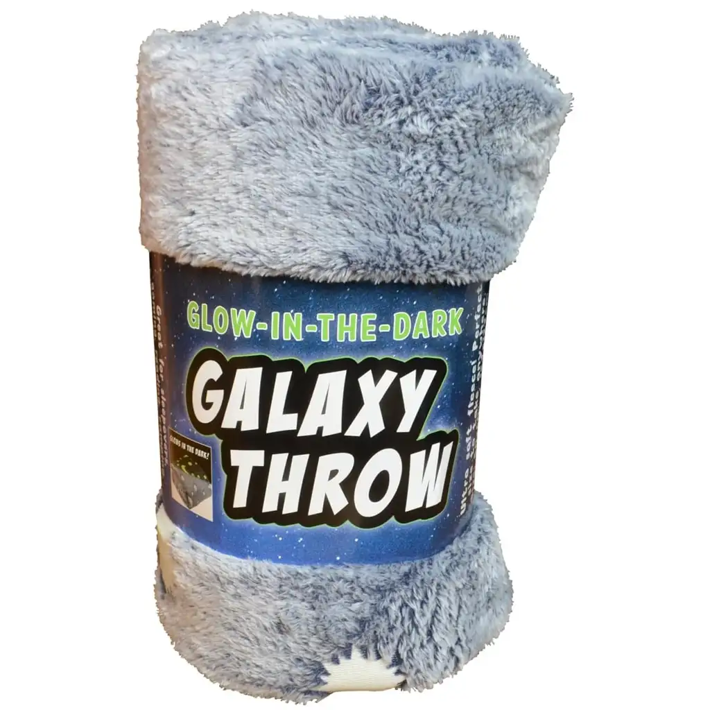 Buddy&Barney: Sötétben világító takaró galaxis mintával 152x127cm