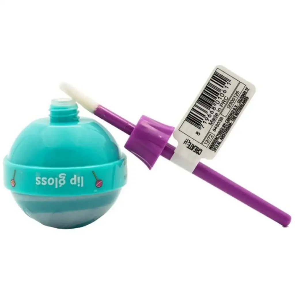 Canenco: Create It! Candy szájfény nyalóka alakú tárolóban - türkiz kép 2