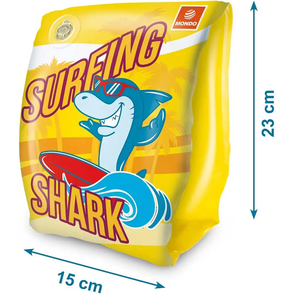 Cápa mintás felfújható karúszó - Mondo Toys kép 2