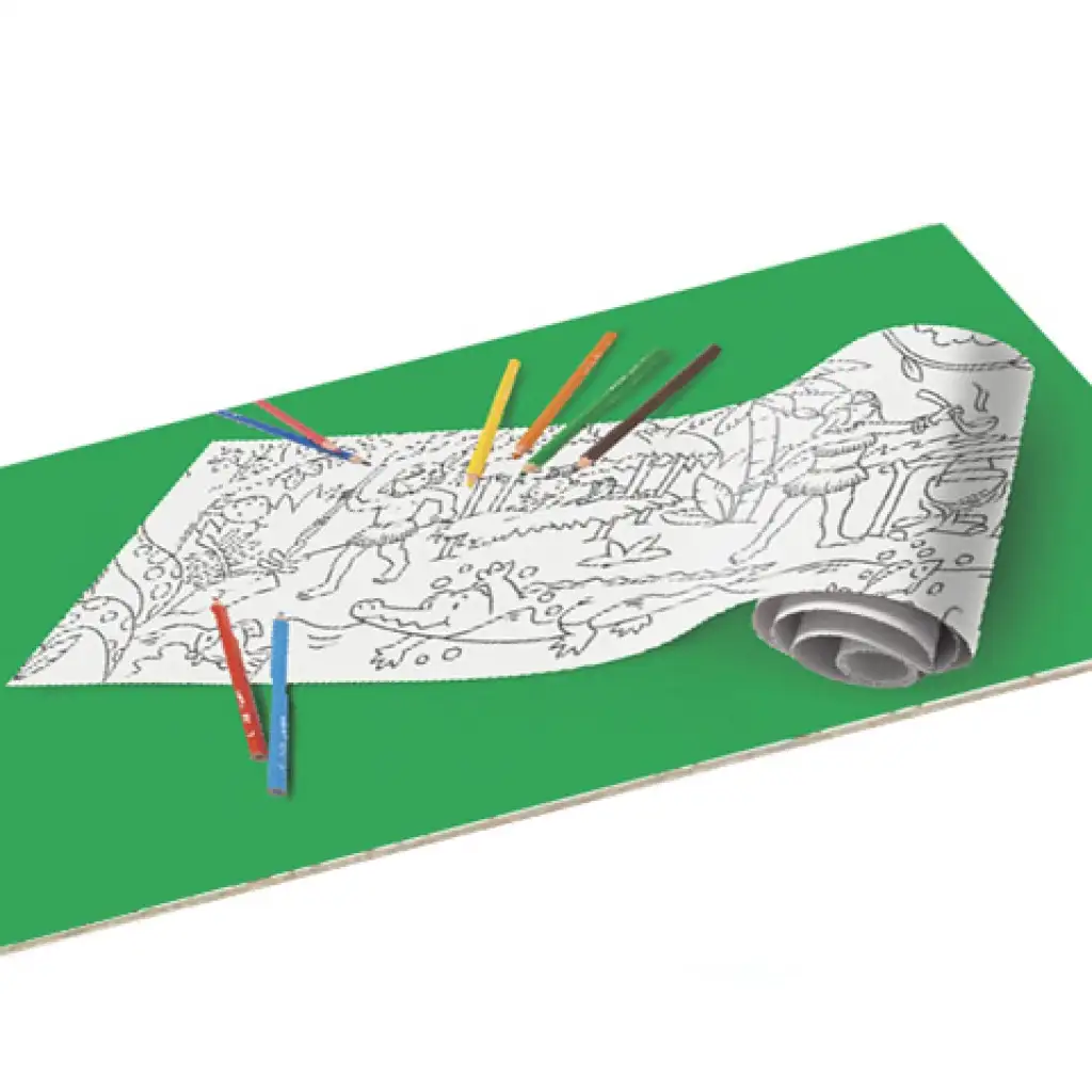 Dzsungel színező henger 8db ceruzával - Carioca kép 2