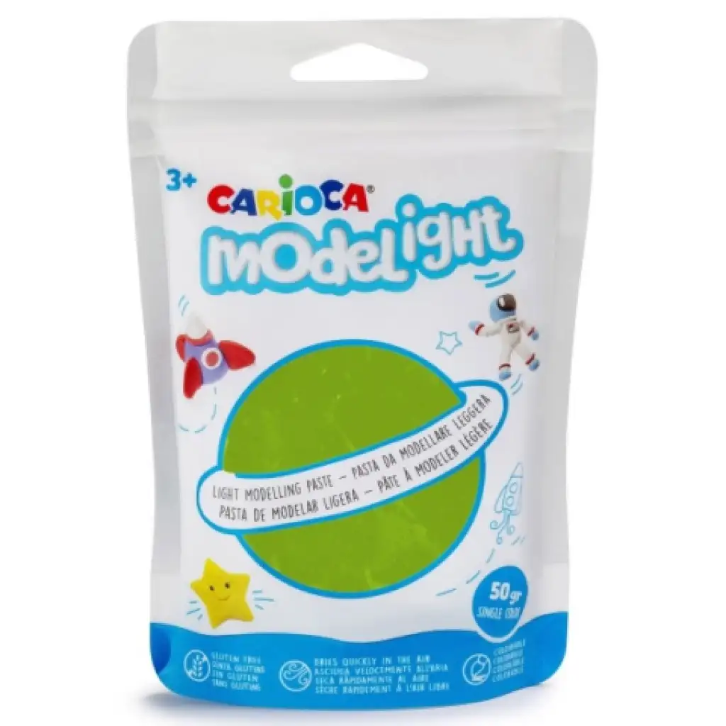 Modelight 50g-os világoszöld gyurma - Carioca