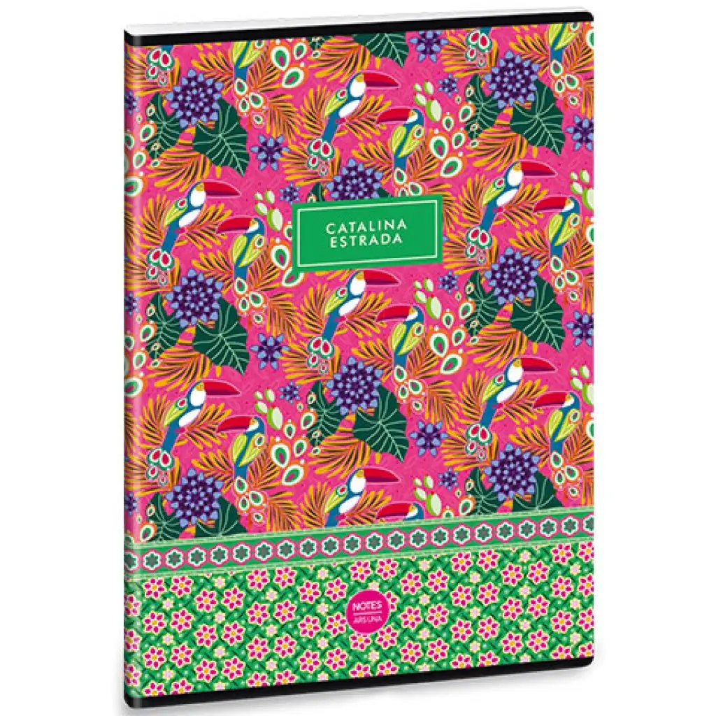 Ars Una: Catalina Estrada trópusi extra kapcsos kockás füzet A/4