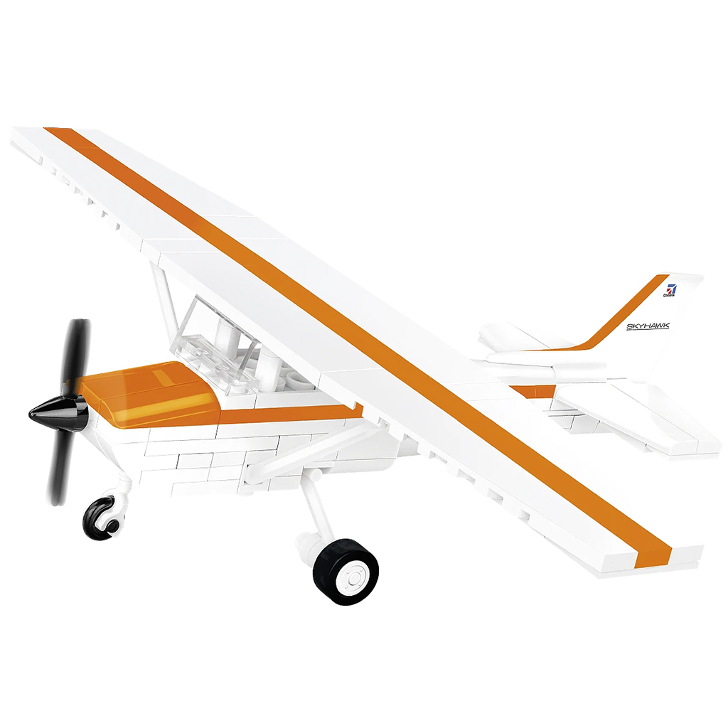 COBI: Cessna 172 Skyhawk narancs-fehér építőjáték (26623) kép 2