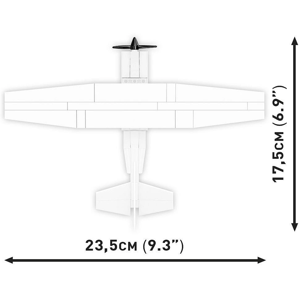 COBI: Cessna 172 Skyhawk fehér építőjáték (26620) kép 5