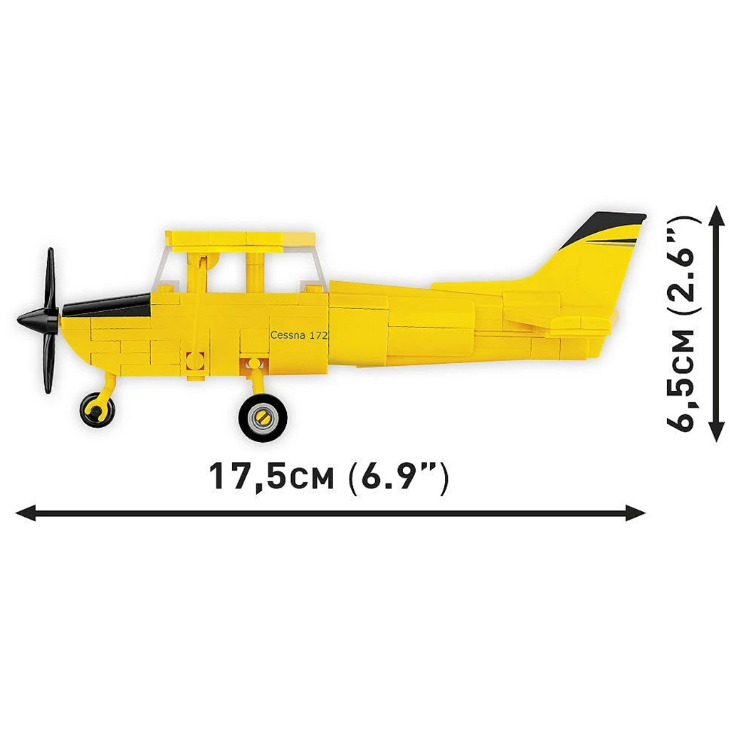 COBI: Cessna 172 Skyhawk sárga építőjáték (26621) kép 4
