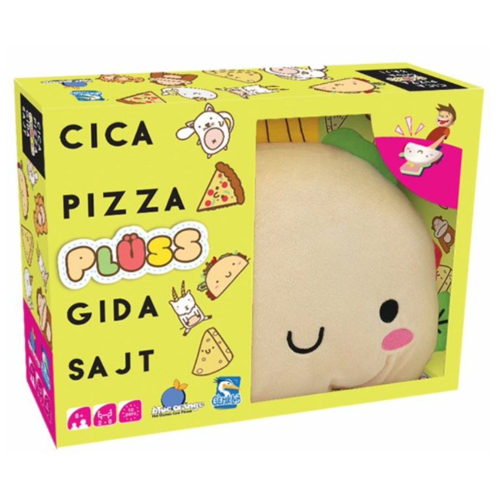 Cica, pizza, plüss, gida, sajt társasjáték