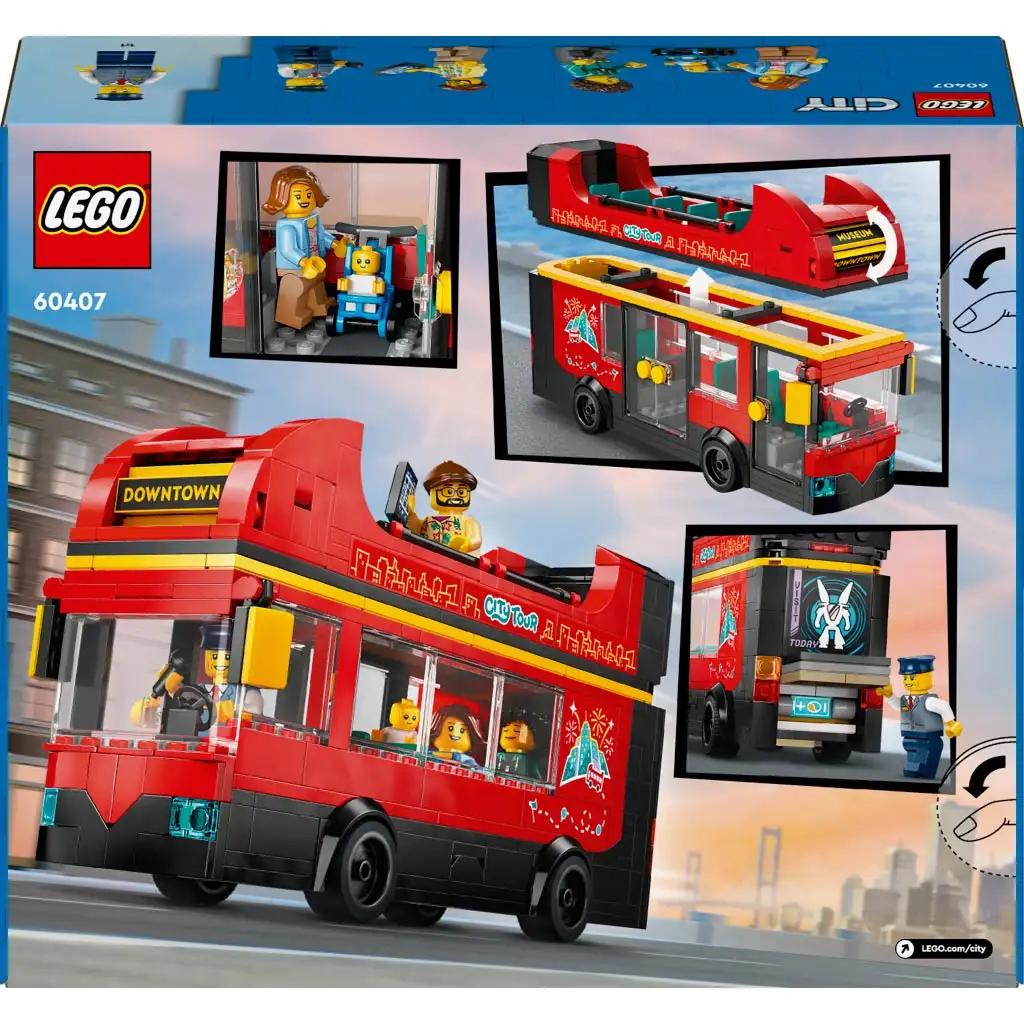 LEGO® City: Piros emeletes turistabusz (60407) kép 2