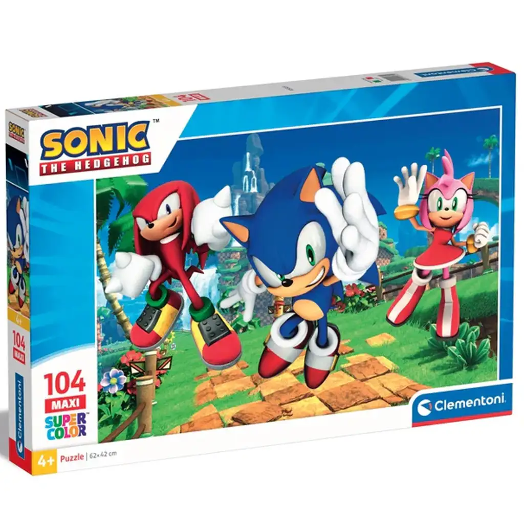 Sonic a sündisznó és barátai 104db-os maxi supercolor puzzle - Clementoni