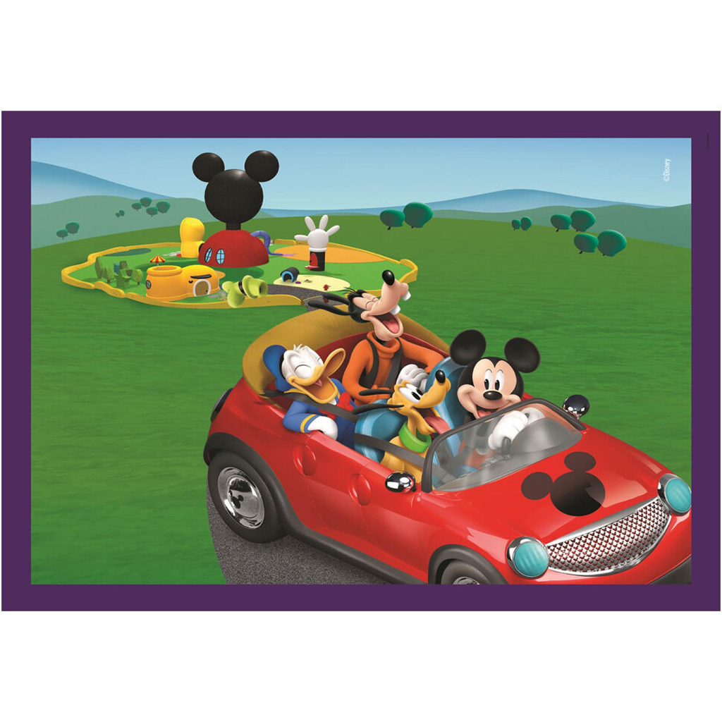 Mickey és barátai 4 az 1-ben Supercolor puzzle - Clementoni kép 2