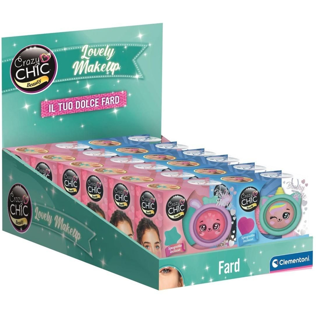 Crazy Chic: Arcpirosító állatos tárolóban többféle változatban 1db - Clementoni