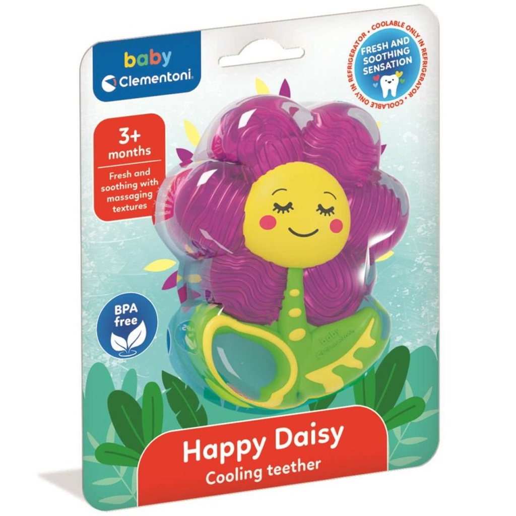 Happy Daisy virágos hűsítő rágóka - Clementoni Baby