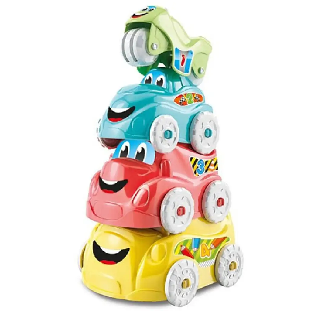 Mókás járművek rakosgatós ügyességi bébijáték - Clementoni baby kép 2