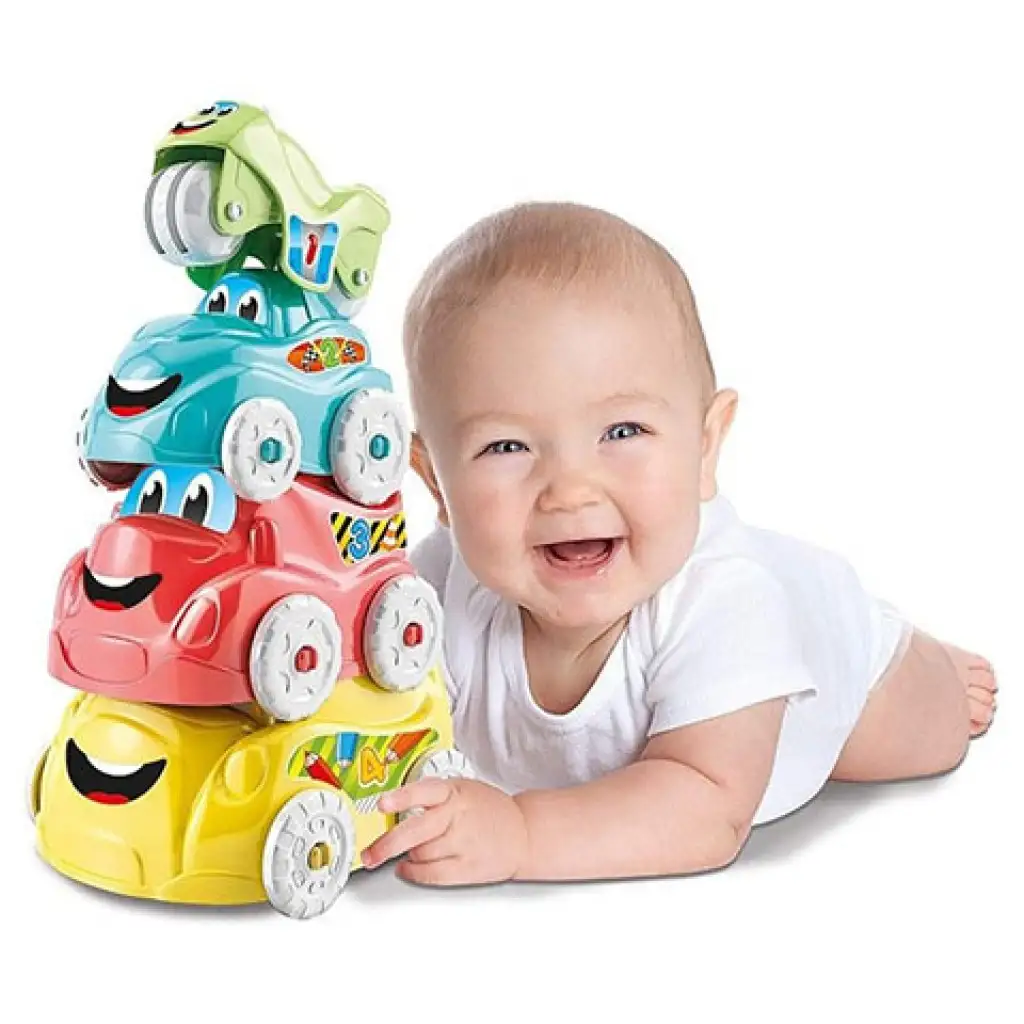 Mókás járművek rakosgatós ügyességi bébijáték - Clementoni baby kép 4