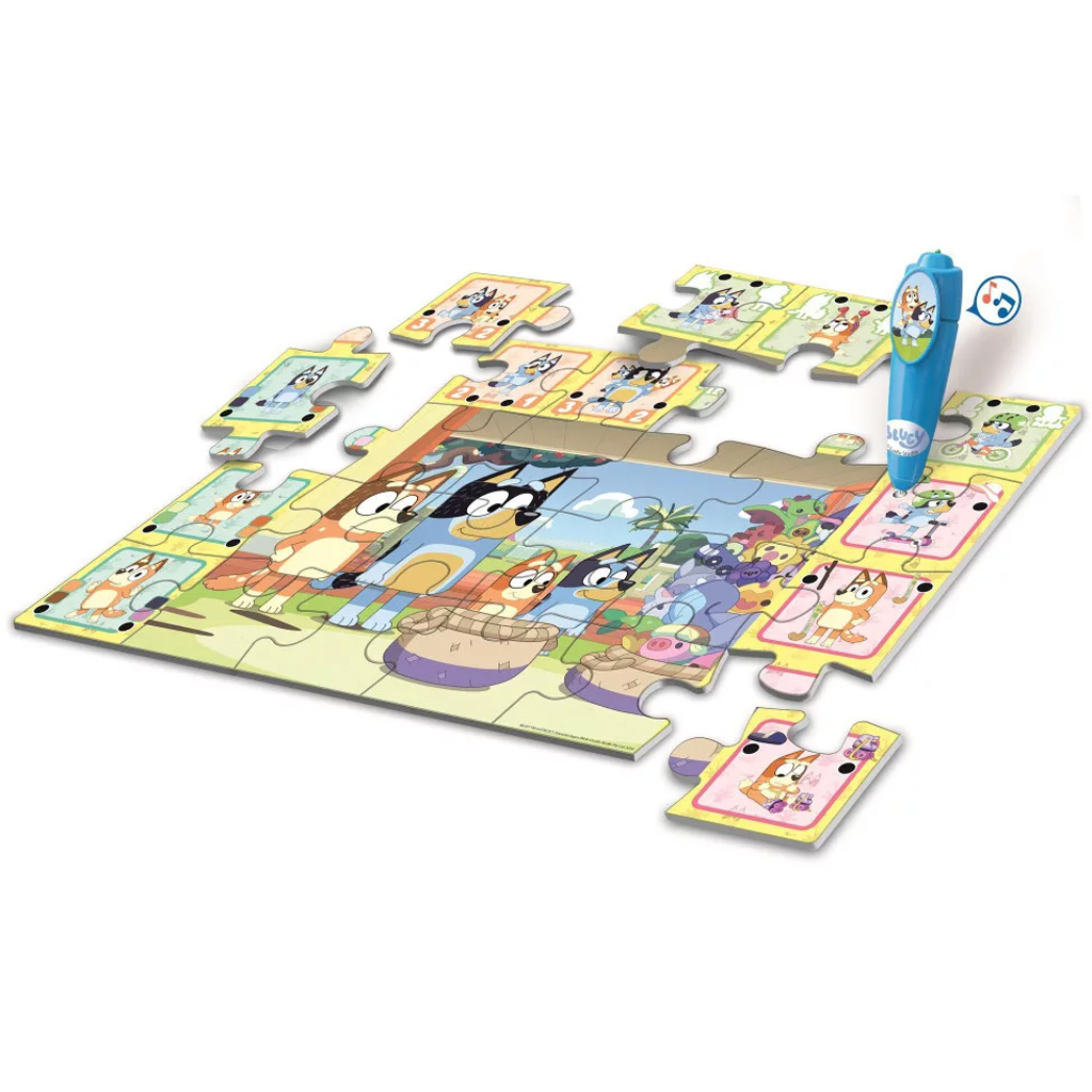 Bluey és barátai interaktív 24db-os padló puzzle - Clementoni kép 2