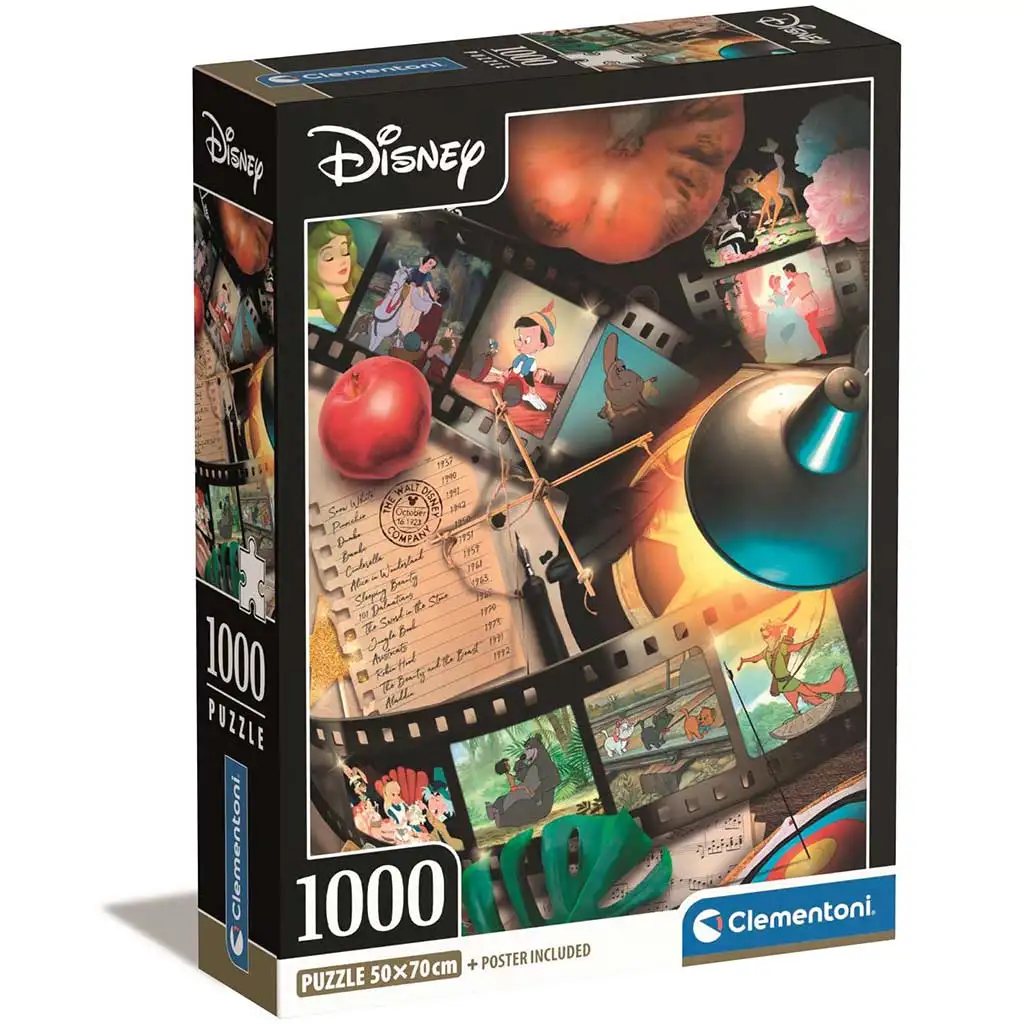 Disney klasszikusok 1000db-os Compact puzzle 50x70cm - Clementoni