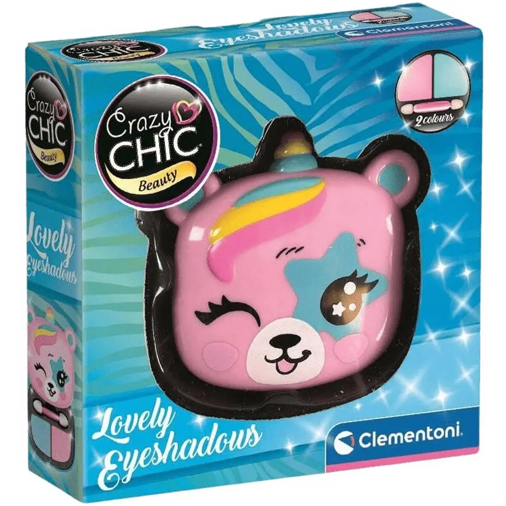 Crazy Chic: Szemhéjfesték maci alakú tárolóban - Clementoni