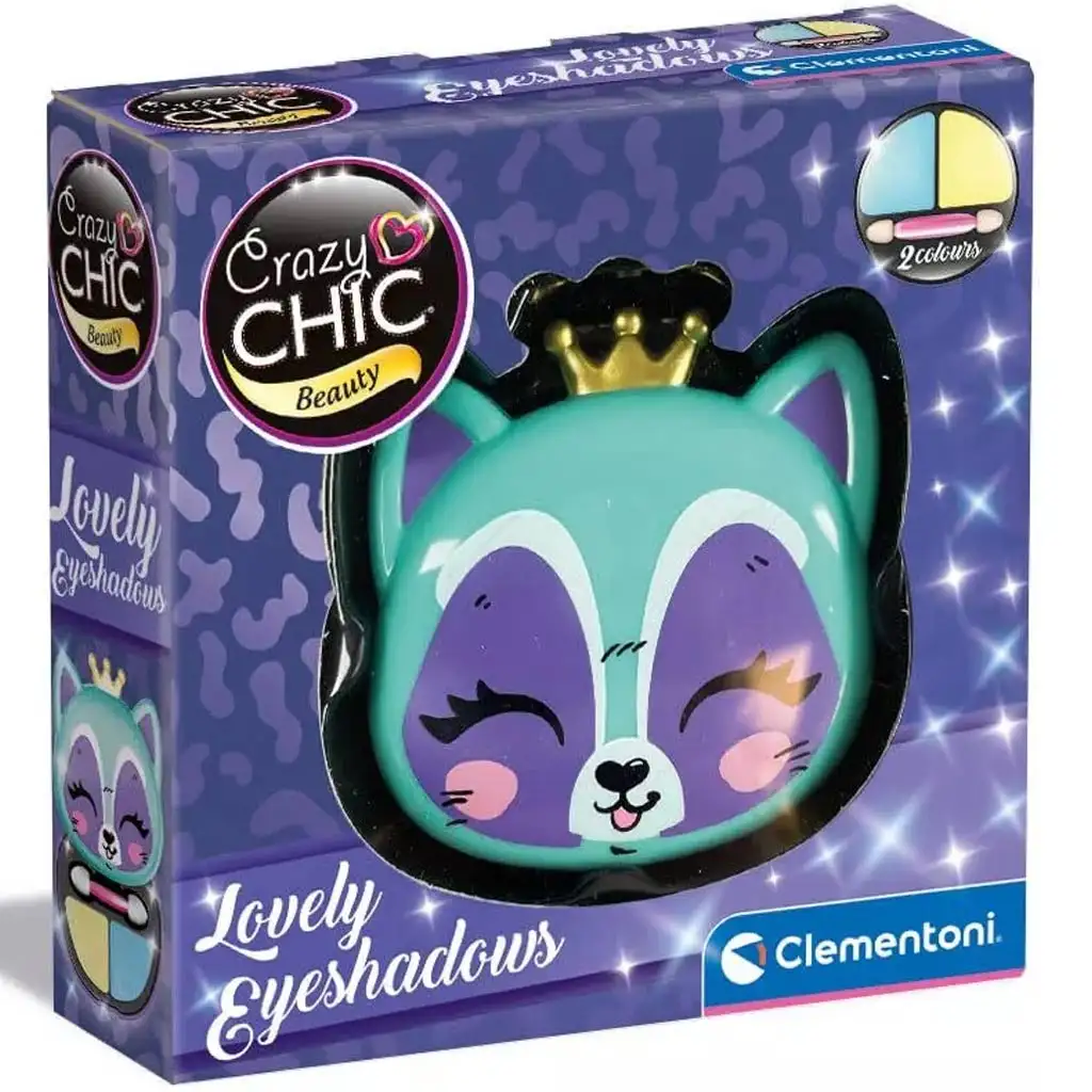 Crazy Chic: Szemhéjfesték róka alakú tárolóban - Clementoni