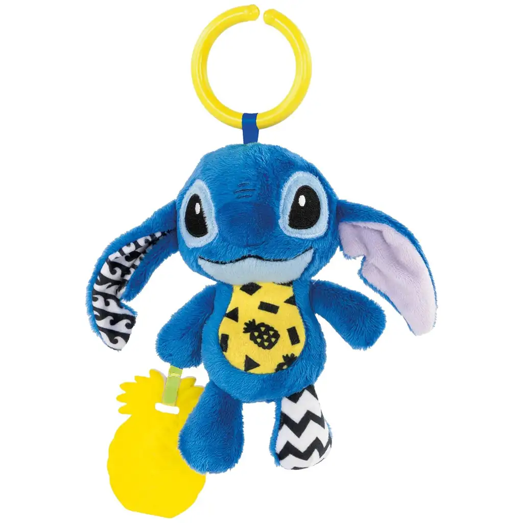 Disney Stitch puha csörgő bébijáték - Clementoni kép 2