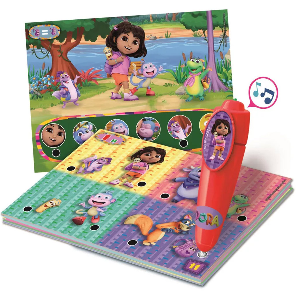 Dóra a felfedező Quizzy interaktív játékszett - Clementoni kép 2