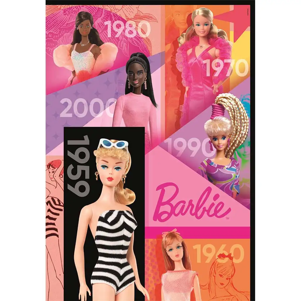 Barbie 65 év 1000db-os Compact puzzle 50x70cm - Clementoni kép 2