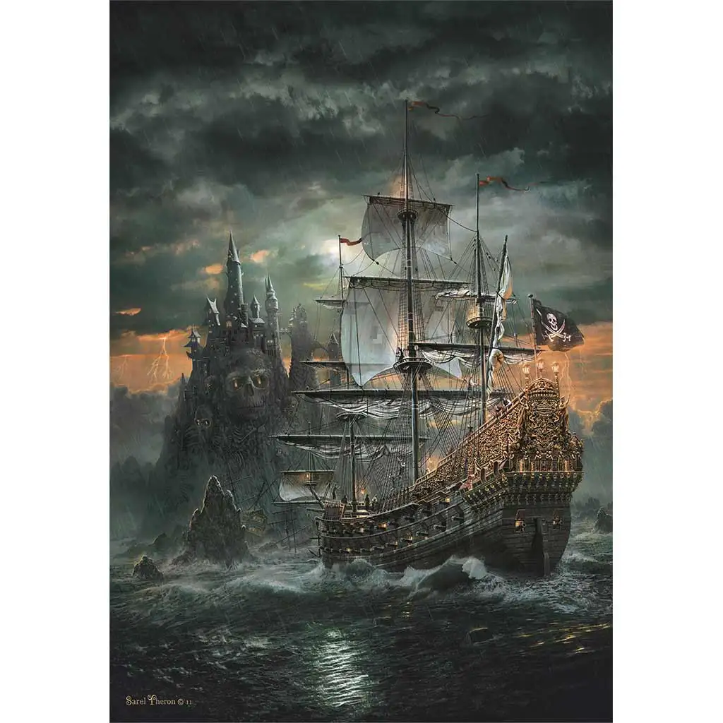 Kalózhajó 1500db-os HQC puzzle 59,5x84,5cm - Clementoni kép 2