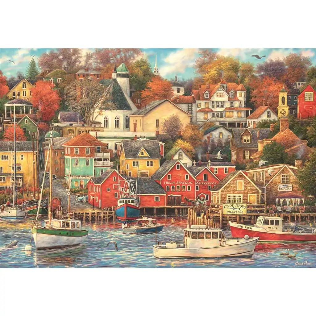 Kikötőváros 1500db-os HQC puzzle 84,5x59,5cm - Clementoni kép 2