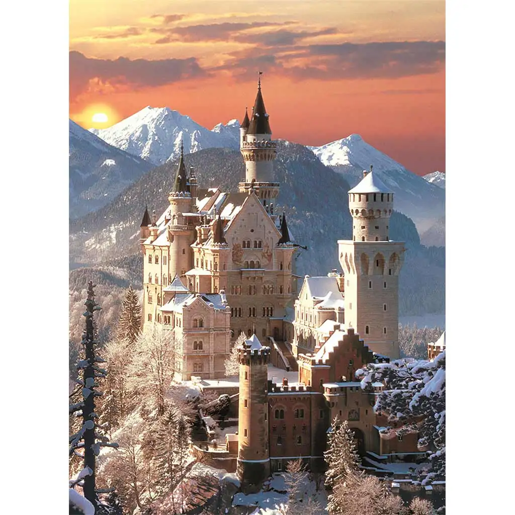 Neuschwastein kastély 1500db-os HQC puzzle 59,5x84,5cm - Clementoni kép 2