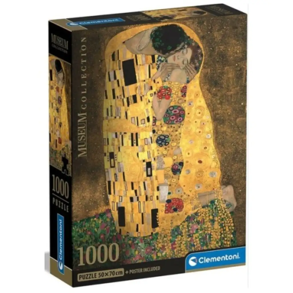 Klimt: A csók Museum Collection 1000db-os puzzle poszterrel - Clementoni