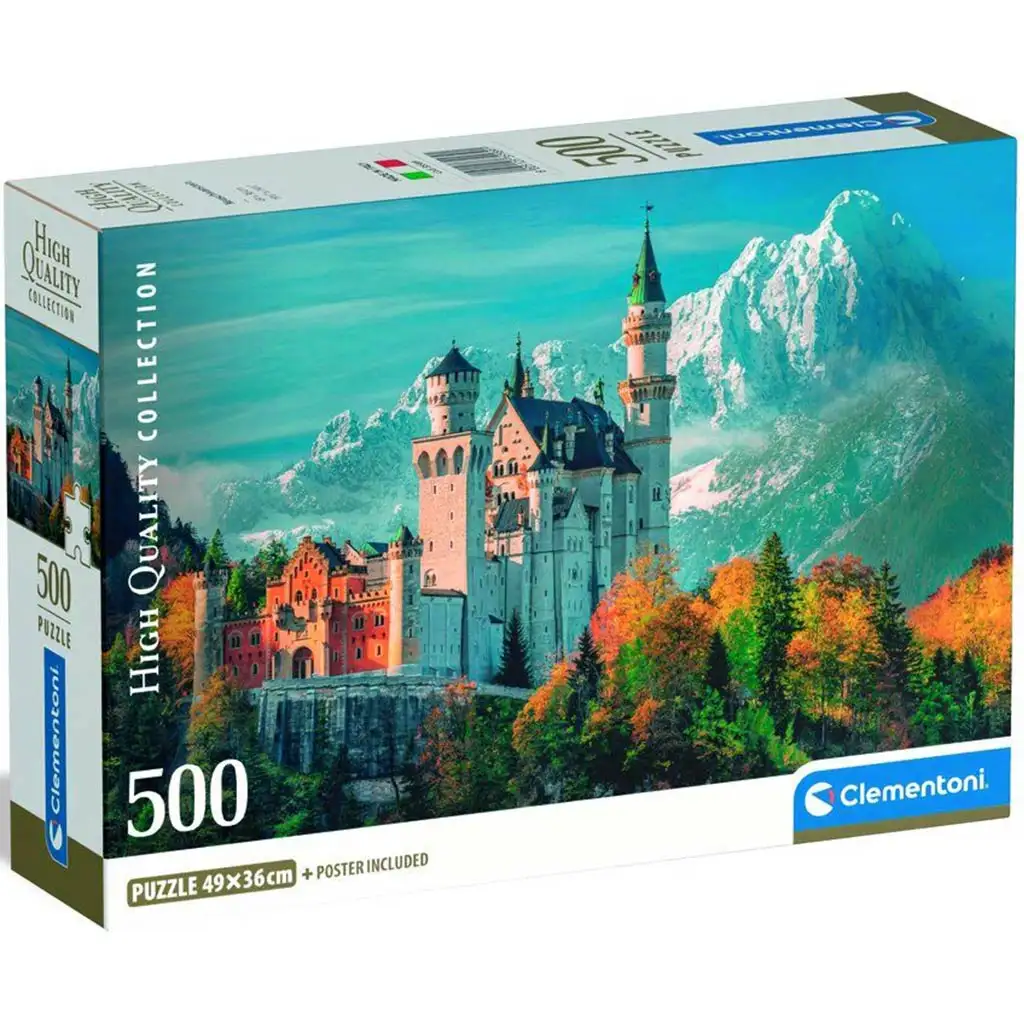 Neuschwanstein kastély, Németország HQC 500 darabos puzzle - Clementoni