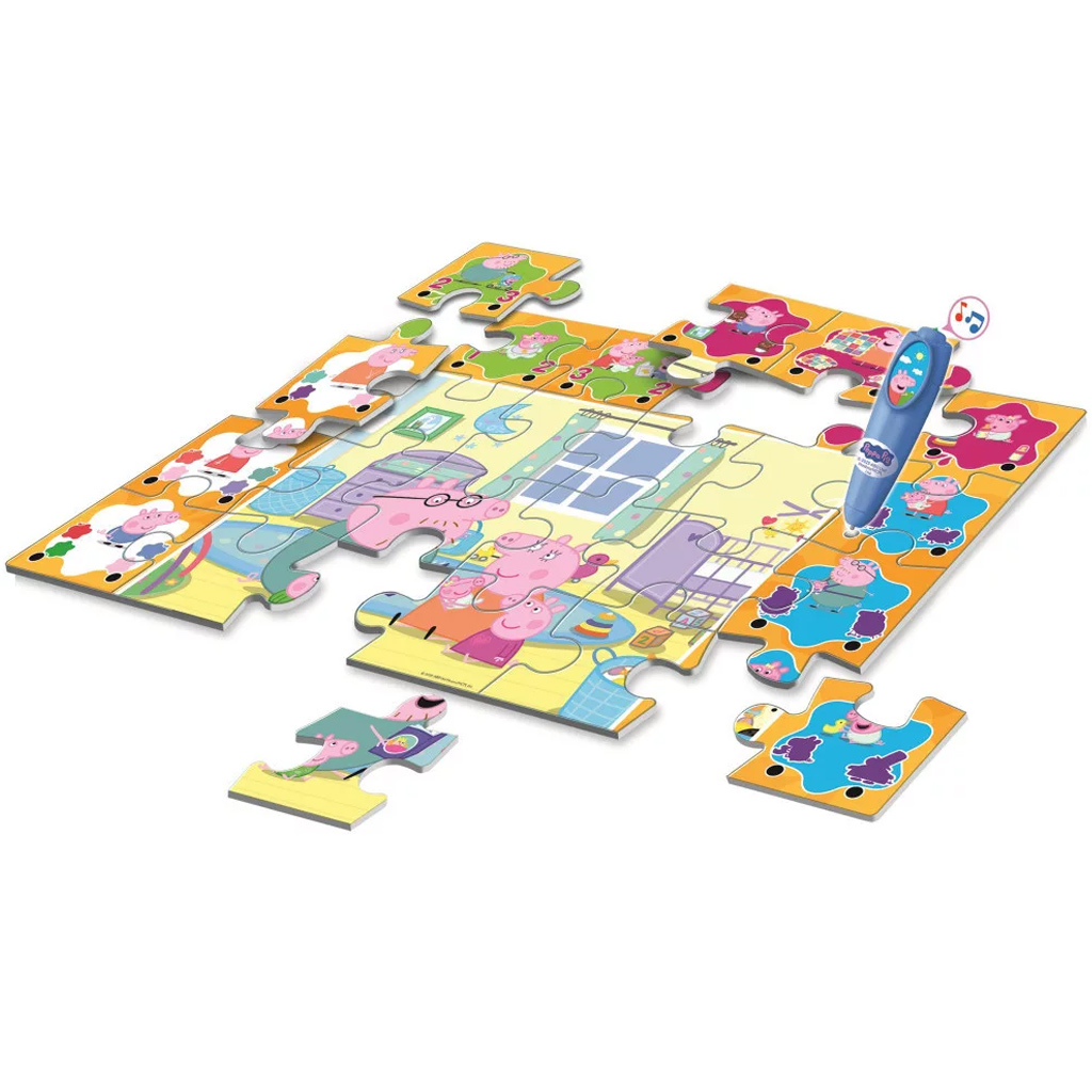 Peppa malac interaktív 24db-os padló puzzle - Clementoni kép 2
