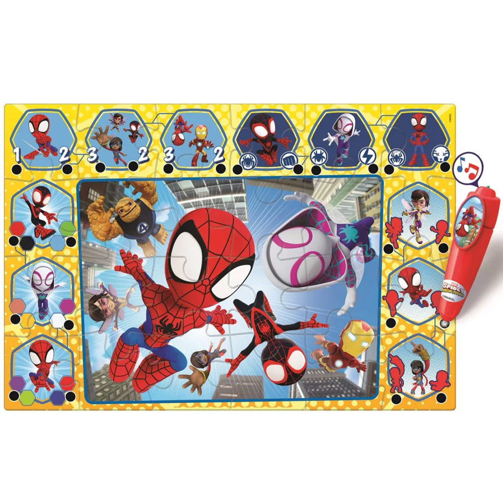 Póki és csodálatos barátai interaktív 24db-os padló puzzle - Clementoni kép 3